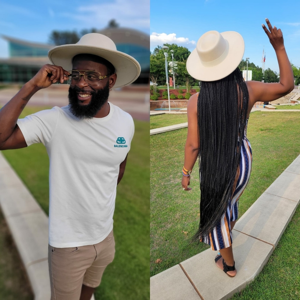 creme/ off white fedora